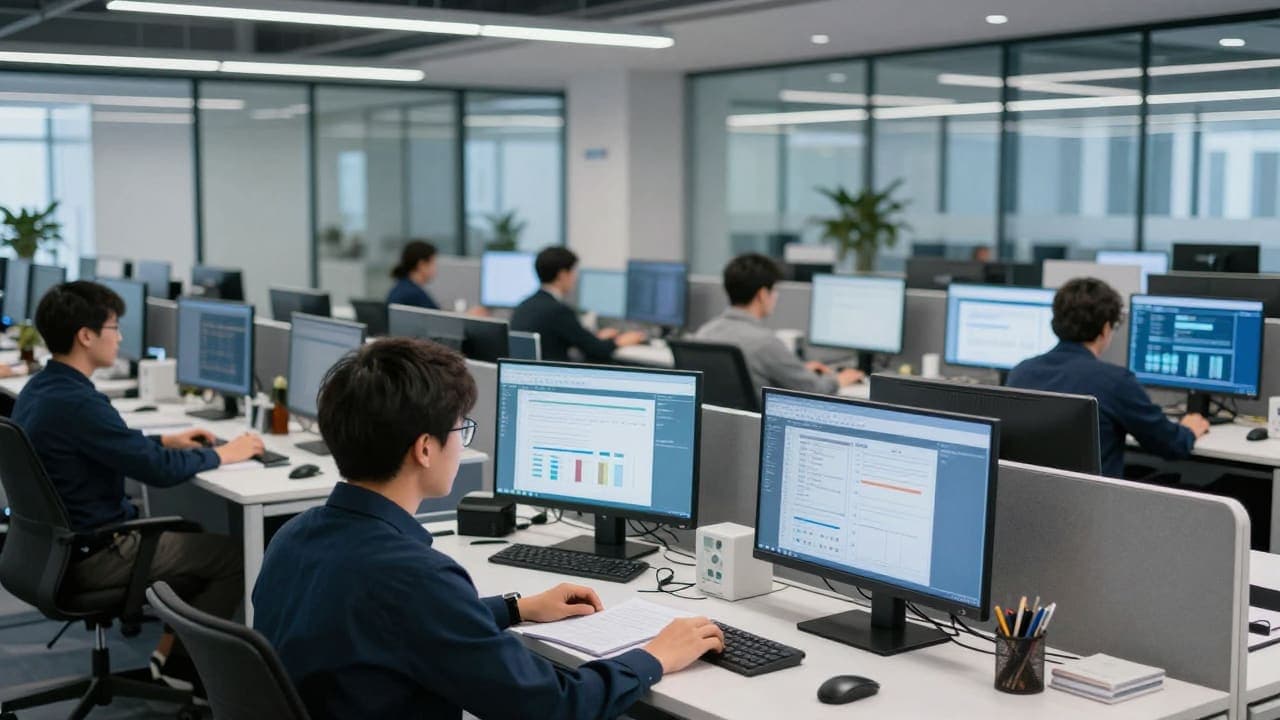 Research operations team at work